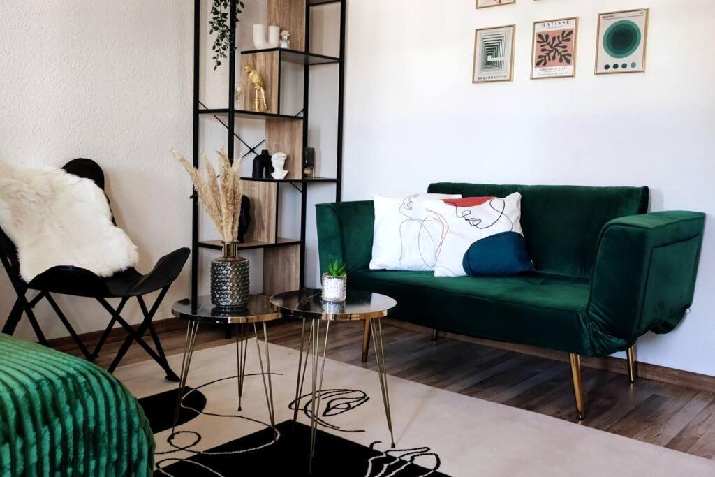 Oleskelutila majoituspaikassa Designerwohnung in Magdeburg