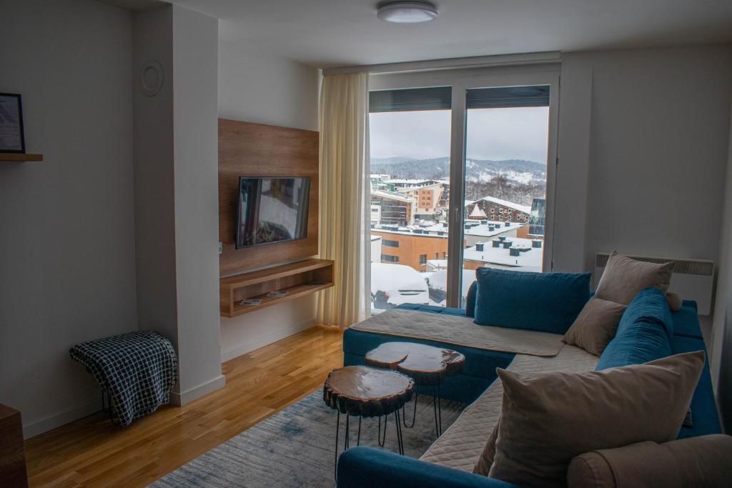 Χώρος καθιστικού στο Monterest Apartment Bjelasnica