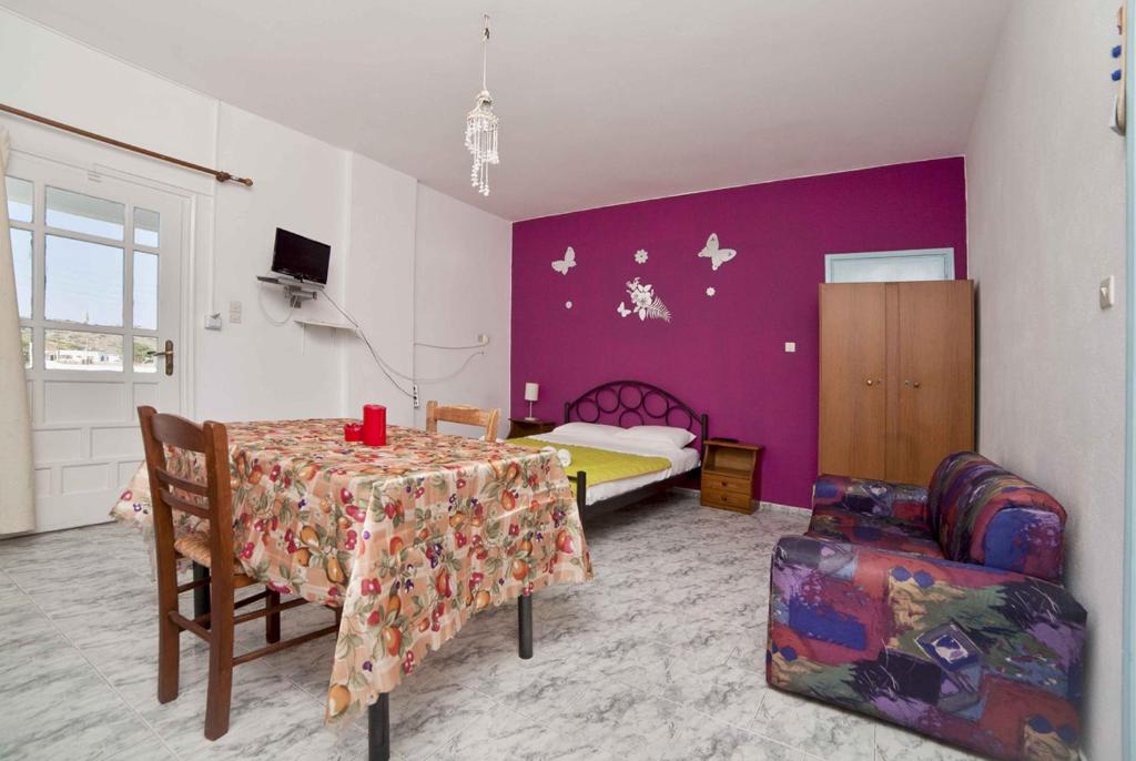 Postel nebo postele na pokoji v ubytování Mira Mare Studios