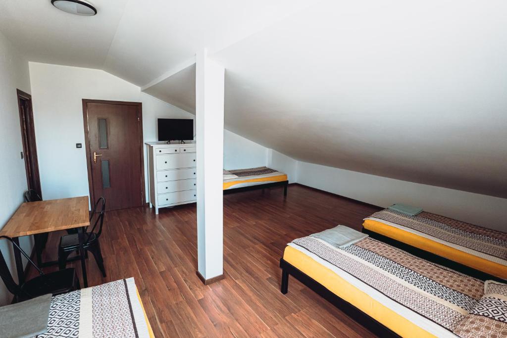 Postel nebo postele na pokoji v ubytování Kalwados