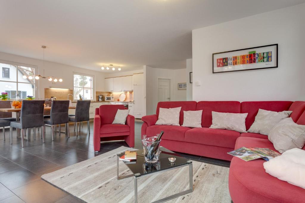 Posezení v ubytování Ferienhaus Inga
