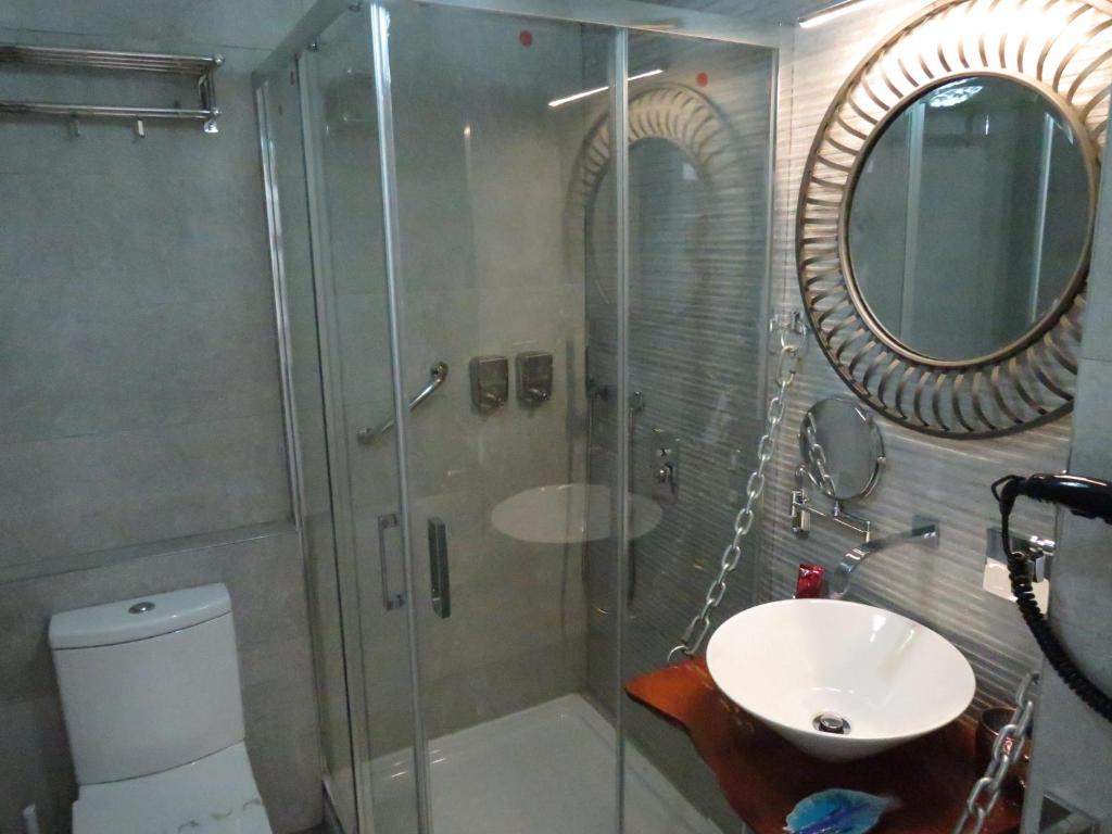 Koupelna v ubytování Lua Hotel Boutique