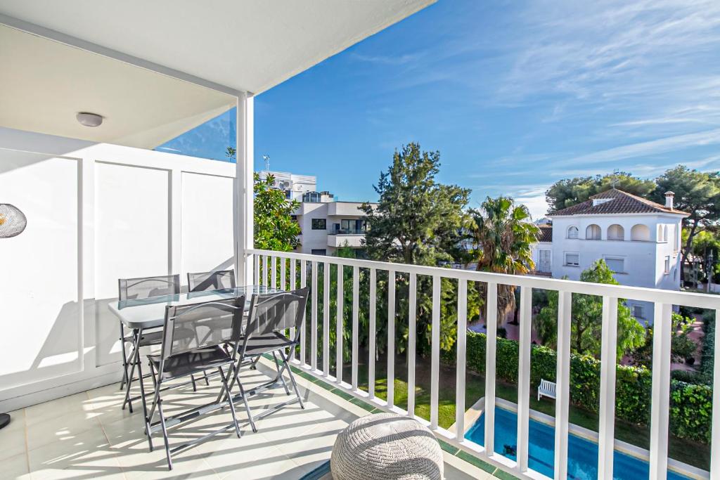 A balcony or terrace at Tango