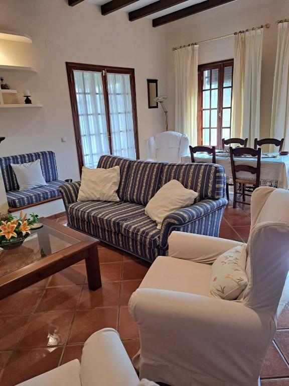 Posezení v ubytování Casa rural Villa Manuela