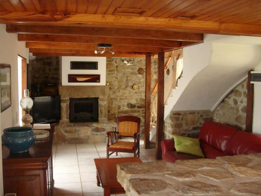 Χώρος καθιστικού στο MAISON SUR TERRAIN CLOS MER IROISE