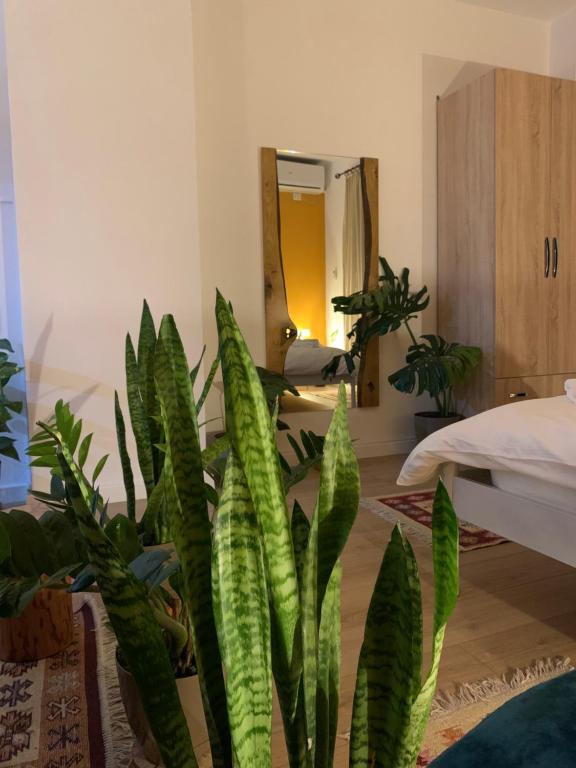 Postel nebo postele na pokoji v ubytování Vibe Studio Apartment