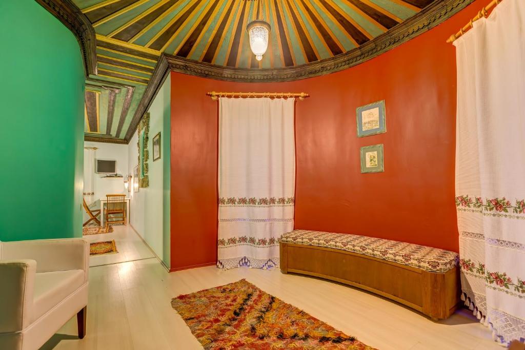 Postel nebo postele na pokoji v ubytování Datca Villa Asina