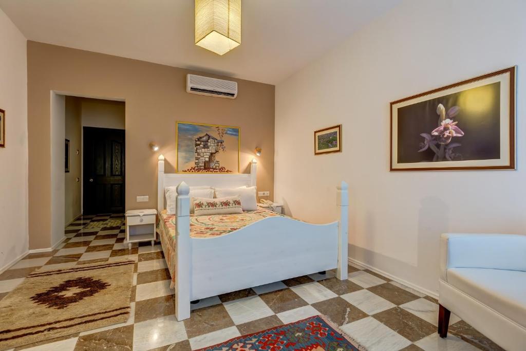 Postel nebo postele na pokoji v ubytování Datca Villa Asina