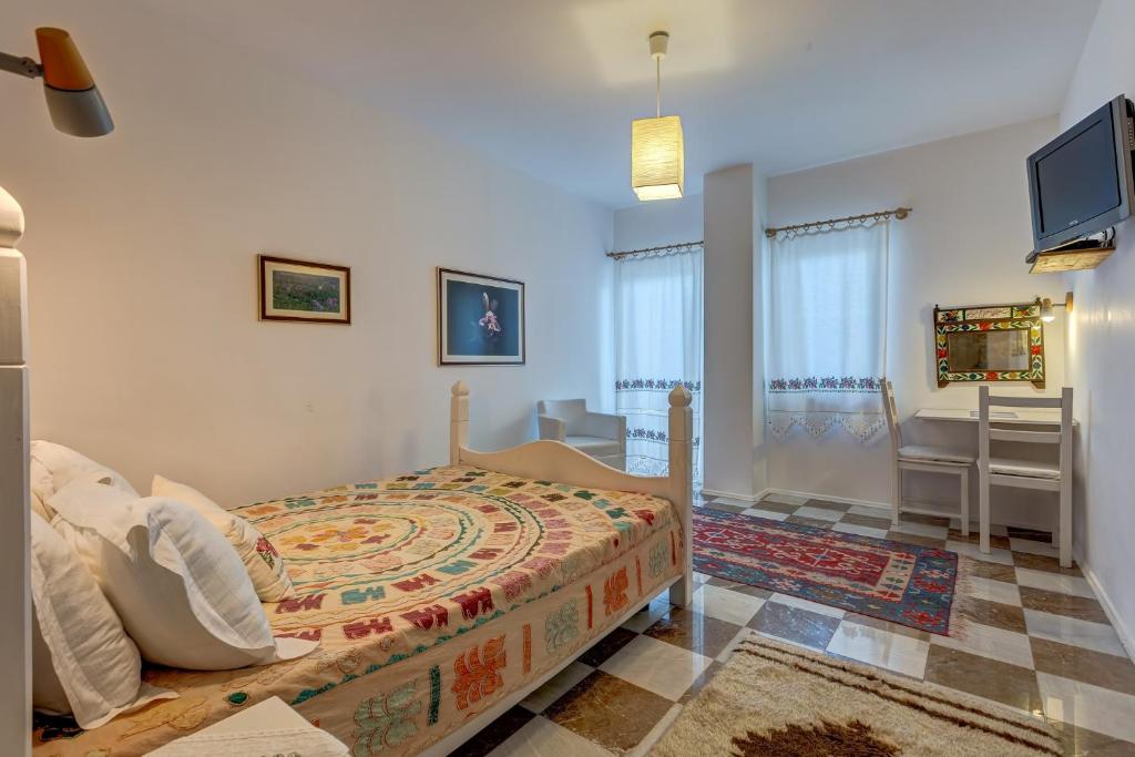TV a/nebo společenská místnost v ubytování Datca Villa Asina