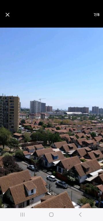Nespecifikovaný výhled na destinaci Santiago nebo výhled na město při pohledu z penzionu