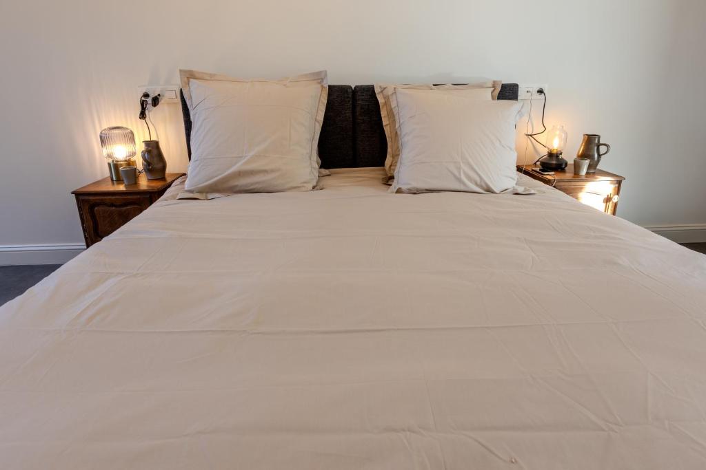 Postel nebo postele na pokoji v ubytování Li Ter Hôtel