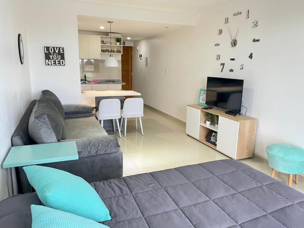 Et tv og/eller underholdning på Ushuaia apartments