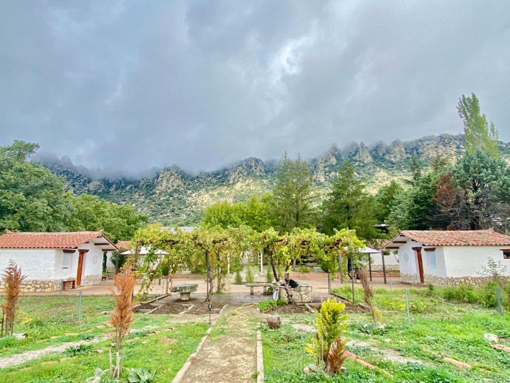 Zahrada ubytování Cabañas Rústicas dentro de la Finca El Castillo