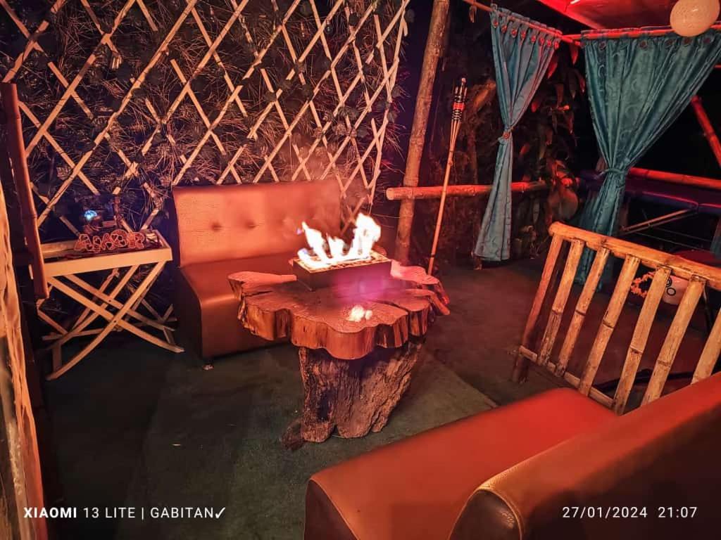 Posezení v ubytování Mirador de la Montaña Glamping