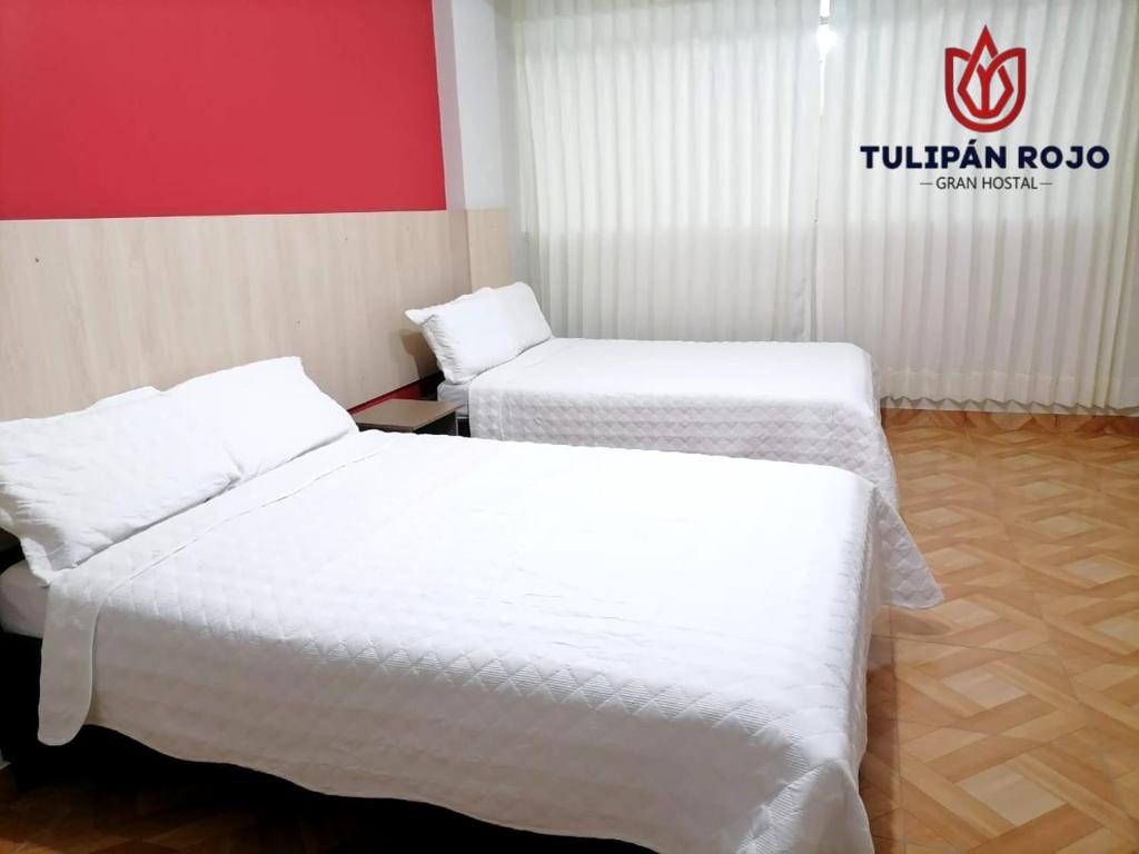 Postel nebo postele na pokoji v ubytování Hostal Terraoro