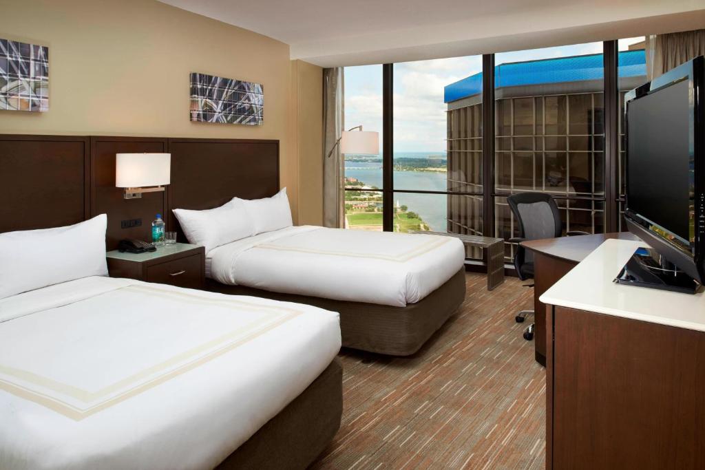 Detroit Marriott at the Renaissance Center - Chambre Double Avec Deux Lits Doubles Et Vue