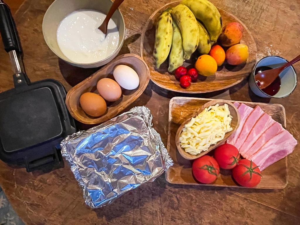 Jídlo v luxury tent nebo okolí