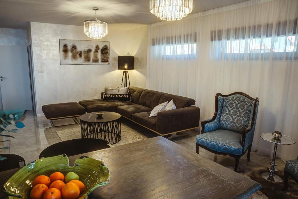 Posezení v ubytování Apartmány pod Pustevnami