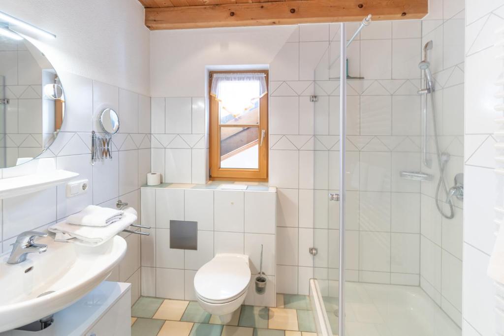 Koupelna v ubytování Haus Göhl