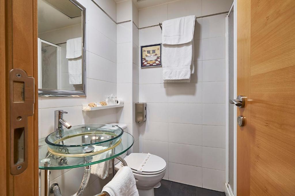 Koupelna v ubytování Hotel Real de Illescas