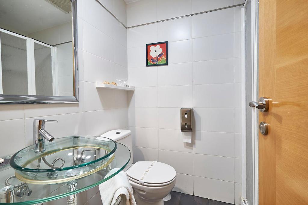 Koupelna v ubytování Hotel Real de Illescas