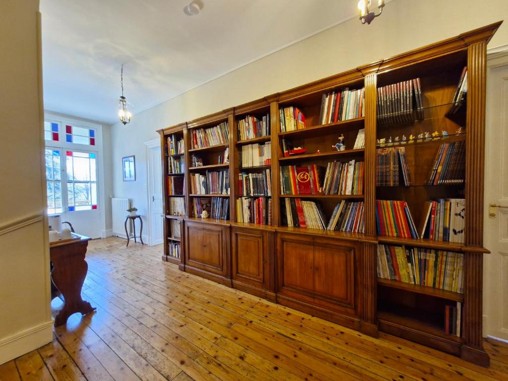 Knihovna v bed and breakfast