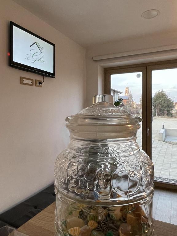 TV a/nebo společenská místnost v ubytování Le Ghie