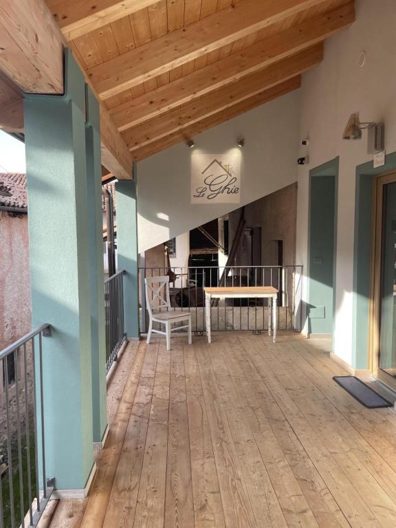 Balkón nebo terasa v ubytování Le Ghie