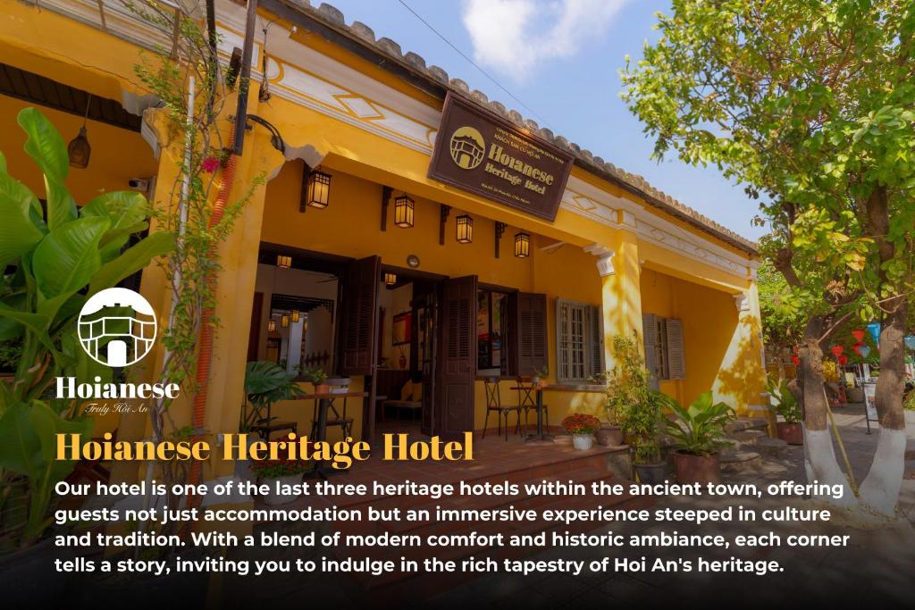 Certifikát, hodnocení, plakát nebo jiný dokument vystavený v ubytování Hoianese Heritage Hotel - Truly Hoi An