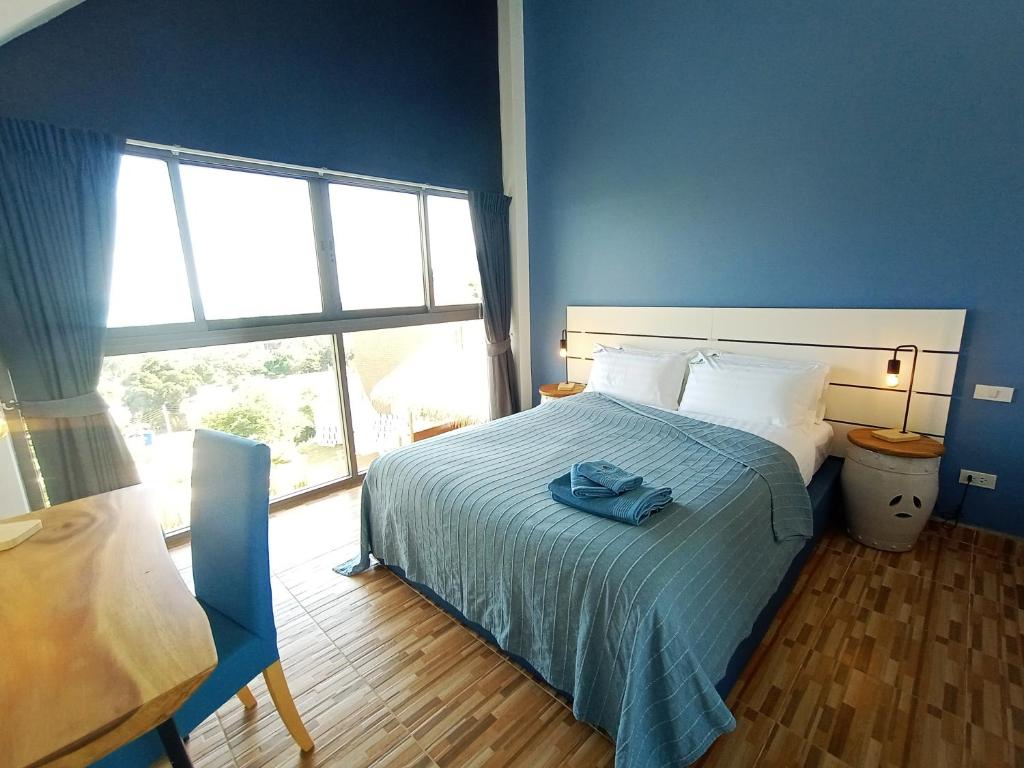 Postel nebo postele na pokoji v ubytování Villa La Jade Chaweng Noi 2BR