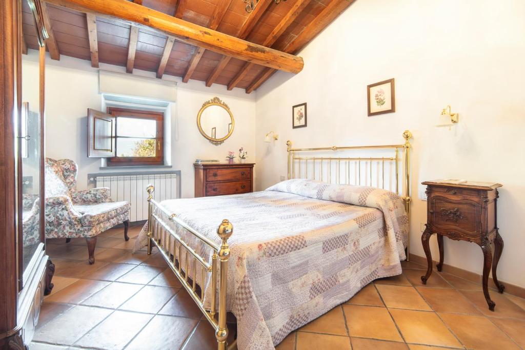 Posteľ alebo postele v izbe v ubytovaní Agriturismo La Valle A Polvereto