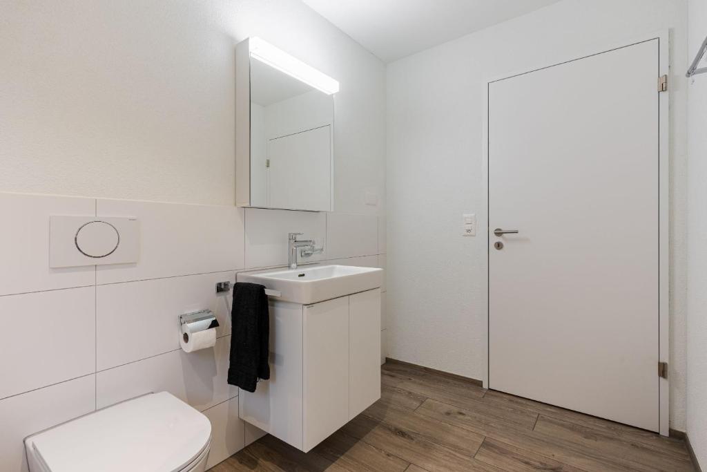 Koupelna v ubytování Melchtal Resort Apart Hotel