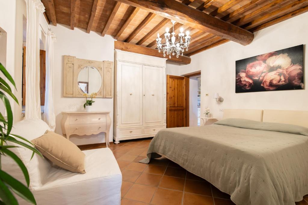 Posteľ alebo postele v izbe v ubytovaní Agriturismo La Valle A Polvereto
