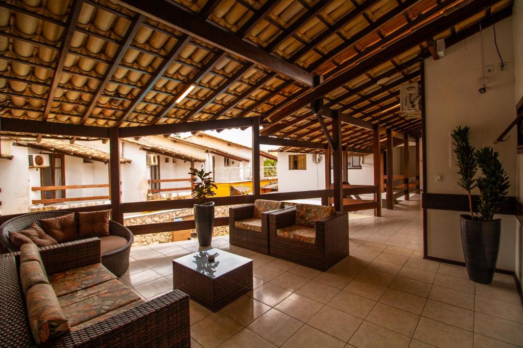 Uma área de estar em Hotel Bem Brasil
