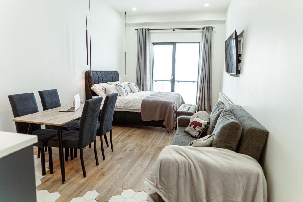 Postel nebo postele na pokoji v ubytování Your Cozy Montain Hideaway