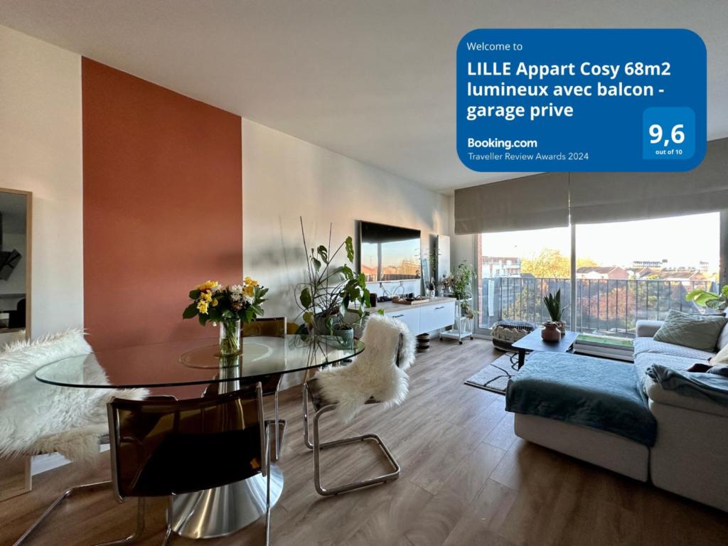 Fotografie z fotogalerie ubytování LILLE Appart Cosy 68m2 lumineux avec balcon - garage prive v destinaci Lille