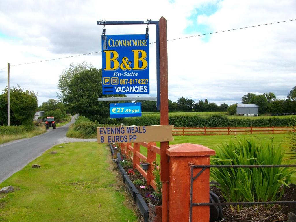 Certifikát, hodnocení, plakát nebo jiný dokument vystavený v ubytování Clonmacnoise B&B