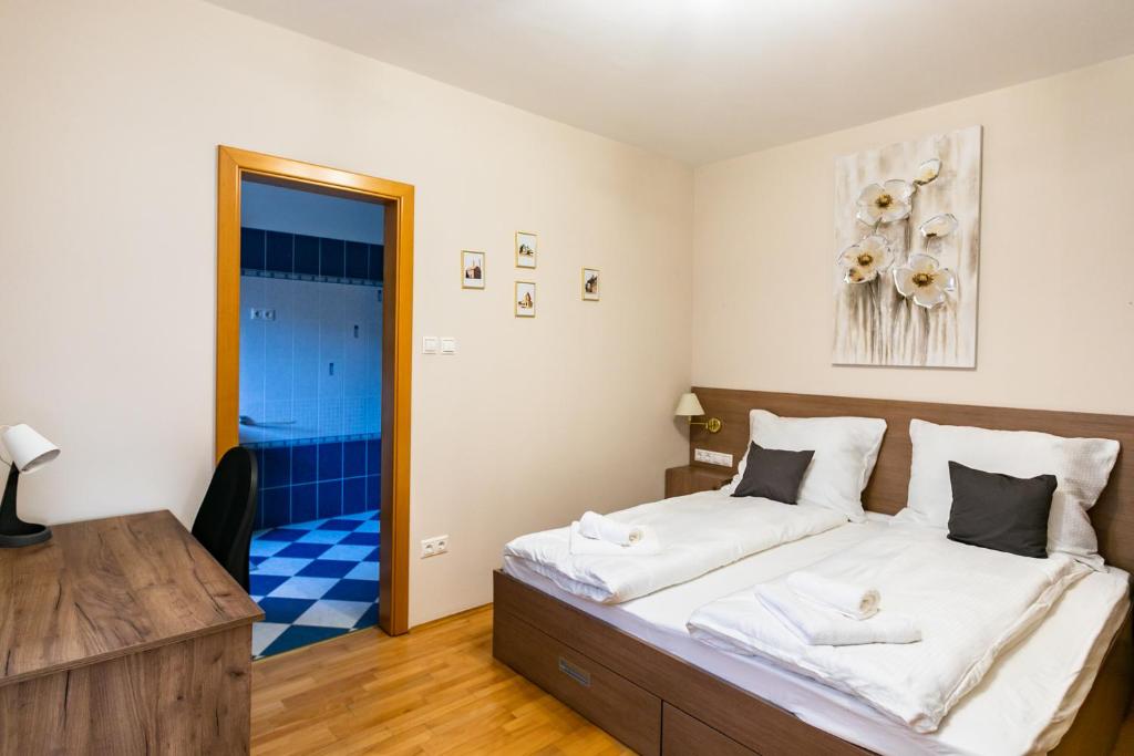 Postel nebo postele na pokoji v ubytování Villa della Vita