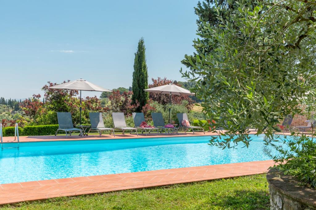 Bazén v ubytovaní Agriturismo La Valle A Polvereto alebo v jeho blízkosti