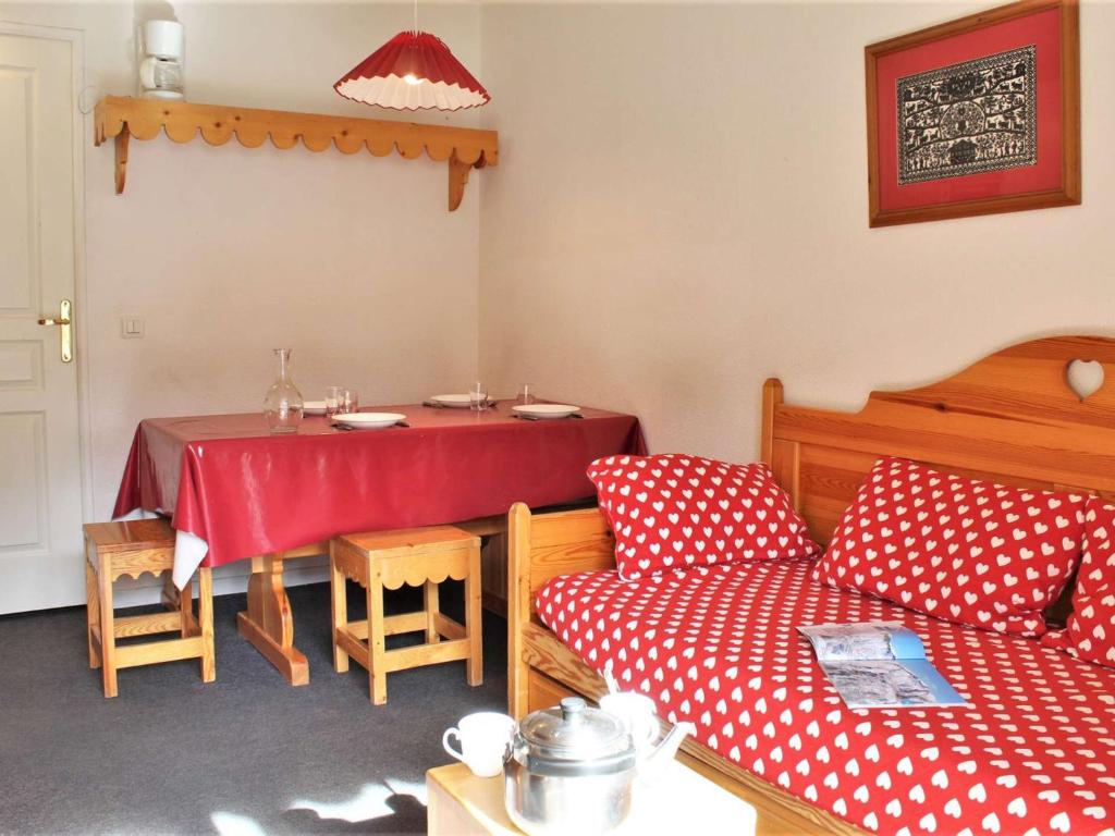 Χώρος καθιστικού στο Appartement 2P 6 couchages, proche pistes, balcon, parking, animaux OK - FR-1-330-226
