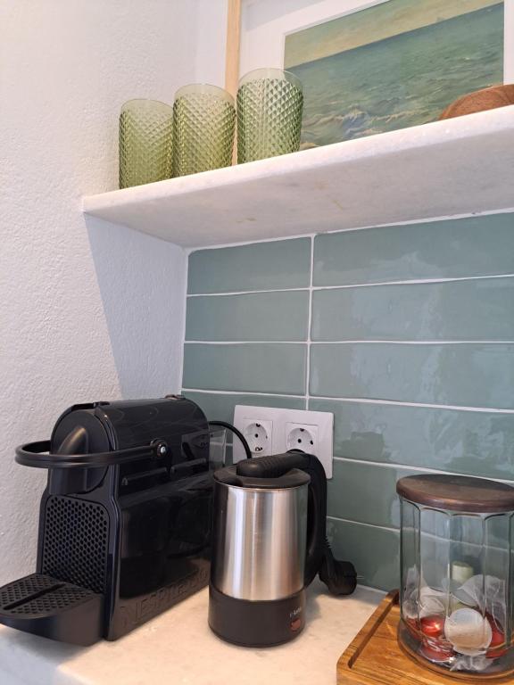 Kuchyň nebo kuchyňský kout v ubytování La Scaletta Guest House in Spilia Leros