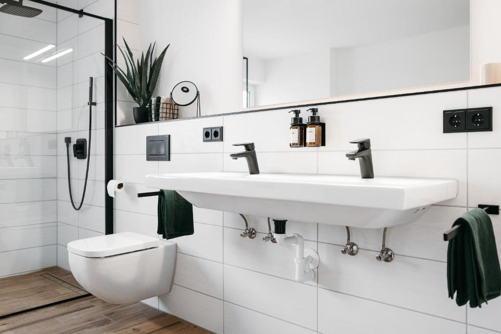 Koupelna v ubytování Design Apartment 128qm mit Ausblick