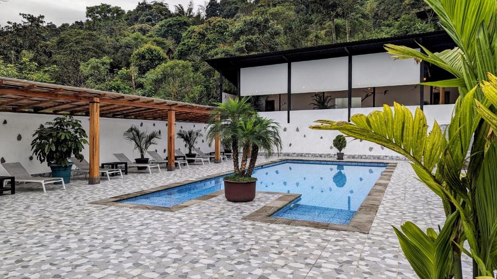 Bazén v ubytování Las Terrazas de Dana Boutique Lodge & Spa nebo v jeho okolí