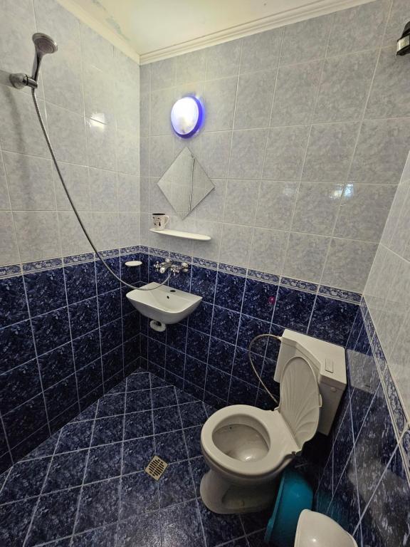 Koupelna v ubytování Hotel Rai