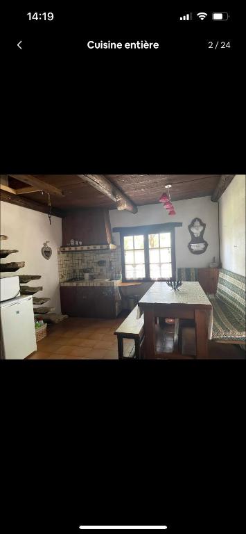 Kuchyň nebo kuchyňský kout v ubytování Le Cabanon