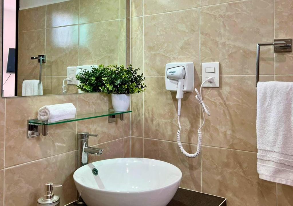Koupelna v ubytování Casa Ekinox