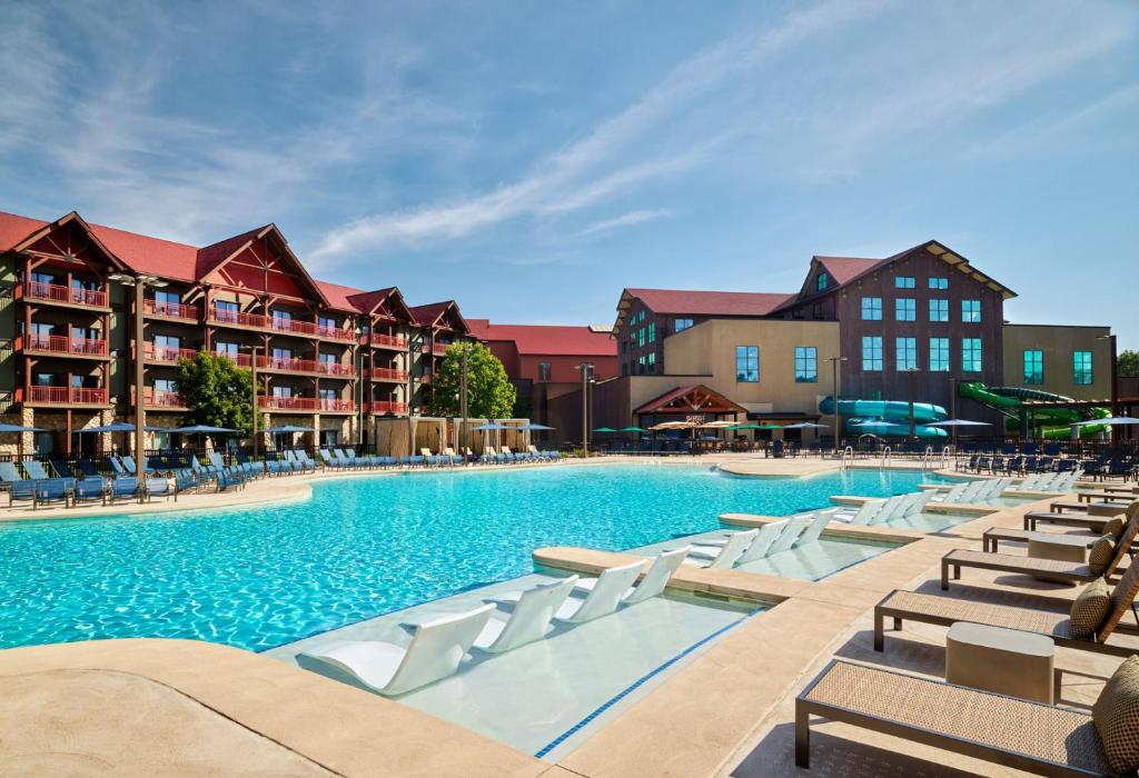 Bazén v ubytování Great Wolf Lodge Poconos nebo v jeho okolí