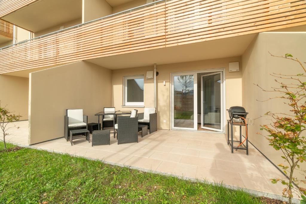 Balkón nebo terasa v ubytování Die Gartenlounge in Bad Aibling