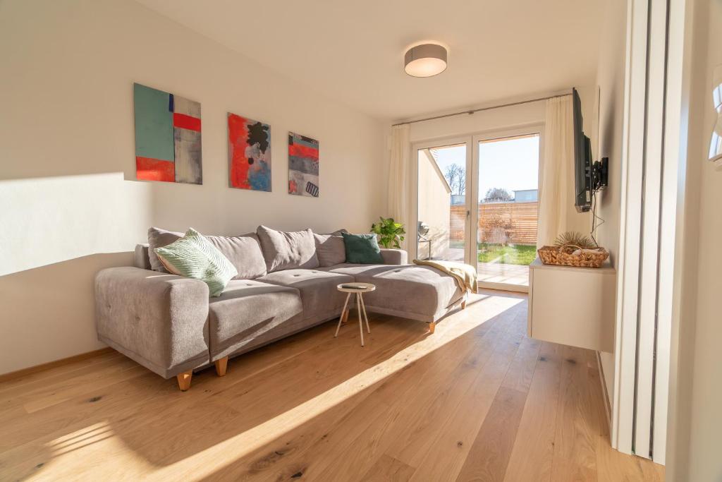 Posezení v ubytování Die Gartenlounge in Bad Aibling