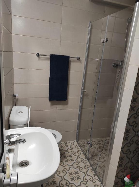 Koupelna v ubytování Casa da Guida